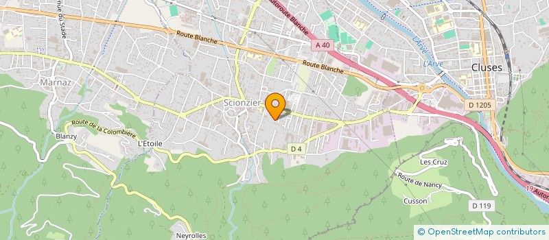 localisation de l'entreprise LA CARQUEFOLIENNE à SCIONZIER