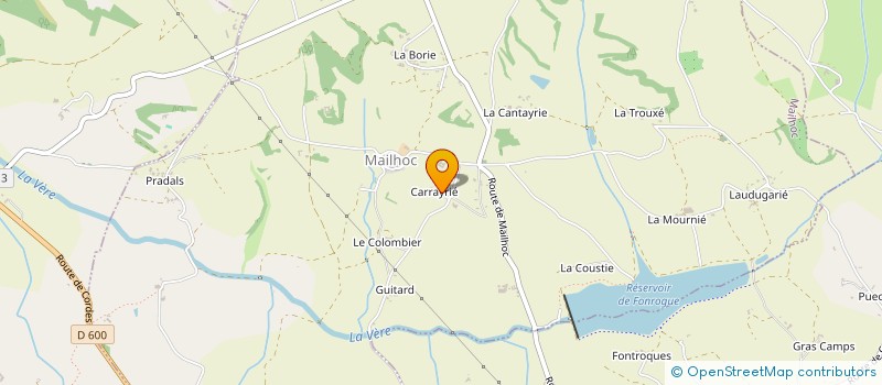 localisation de l'entreprise LA CARRAYRE  MAILHOC