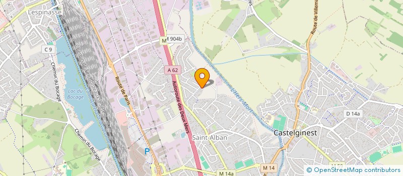 localisation de l'entreprise LA CARRE  SAINT-ALBAN