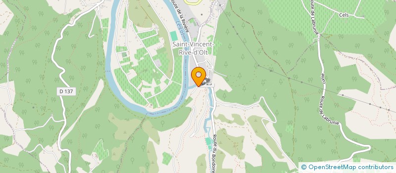 localisation de l'entreprise LA CARRIERE  ALBAS