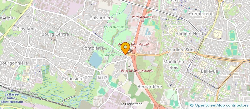 localisation de l'entreprise LA CARRIERE  SAINT-HERBLAIN