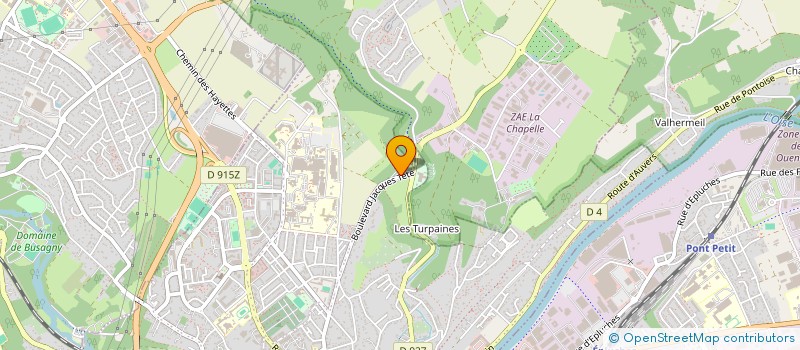 localisation de l'entreprise LA CARRIERE  PONTOISE