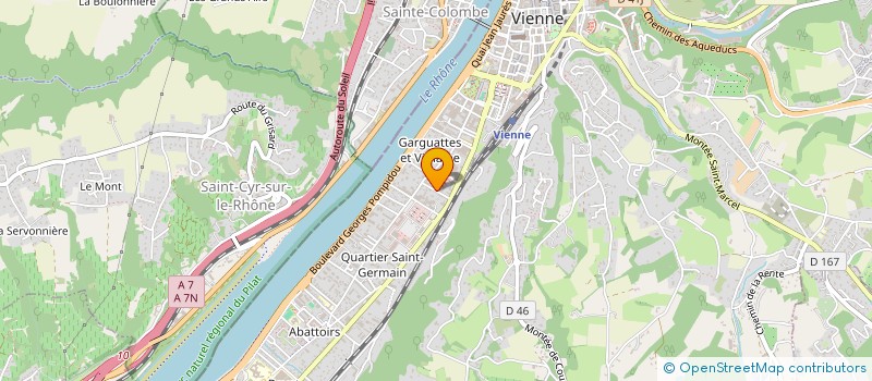 localisation de l'entreprise LA CARRIERE DU DIABLE  VIENNE