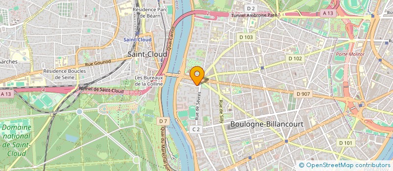 localisation de l'entreprise LA CARRIERE PEPIN à BOULOGNE-BILLANCOURT