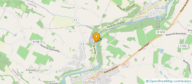 localisation de l'entreprise LA CARRIERE SITE DE VIANNE à LAVARDAC