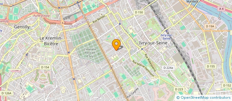localisation de l'entreprise LA CARRIOLE à IVRY-SUR-SEINE