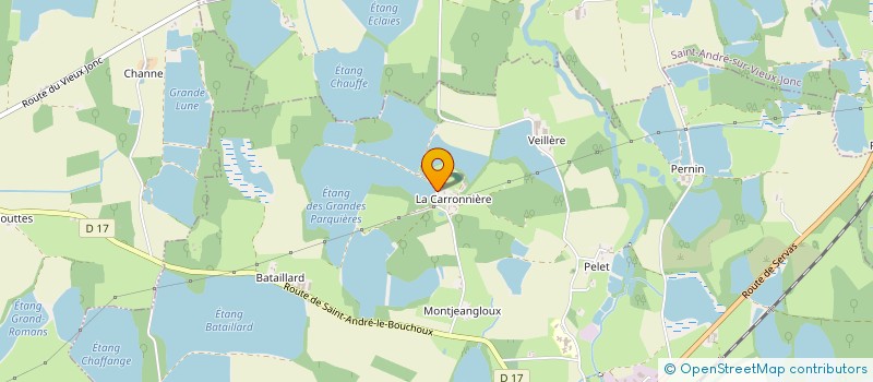 localisation de l'entreprise LA CARRONNIERE  SAINT-PAUL-DE-VARAX