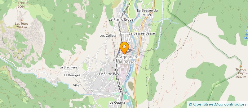 localisation de l'entreprise LA CARROS  L'ARGENTIERE-LA-BESSEE