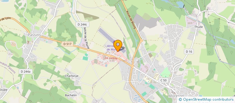 localisation de l'entreprise LA CARROSSERIE DE PASSINS  ARANDON-PASSINS