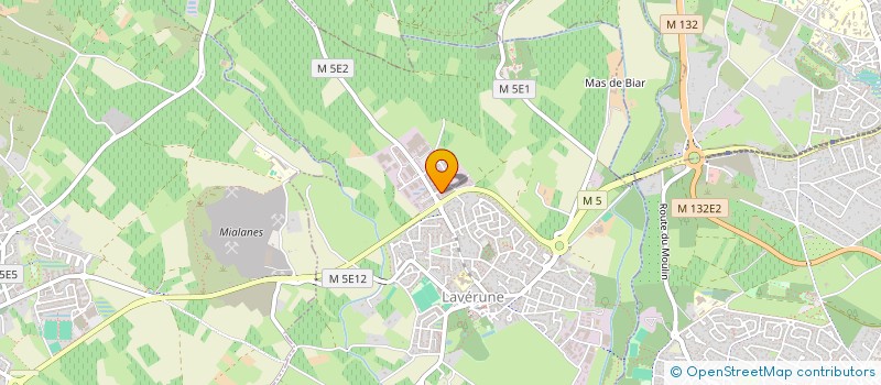 localisation de l'entreprise LA CARROSSERIE DU SUD  LAVERUNE