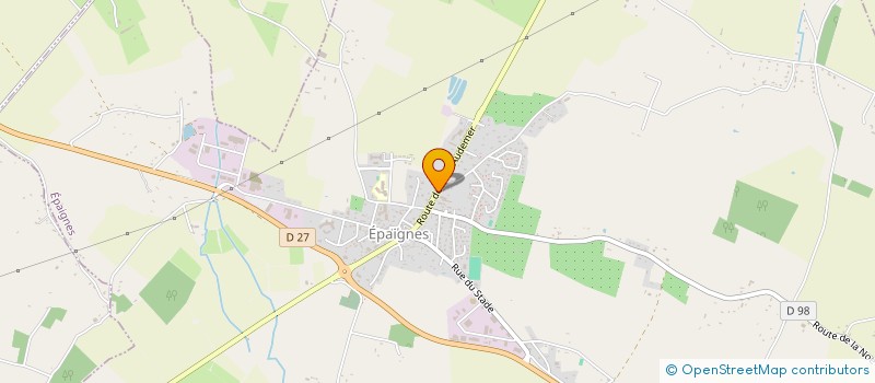 localisation de l'entreprise LA CARROSSERIE DU TREFLE à EPAIGNES