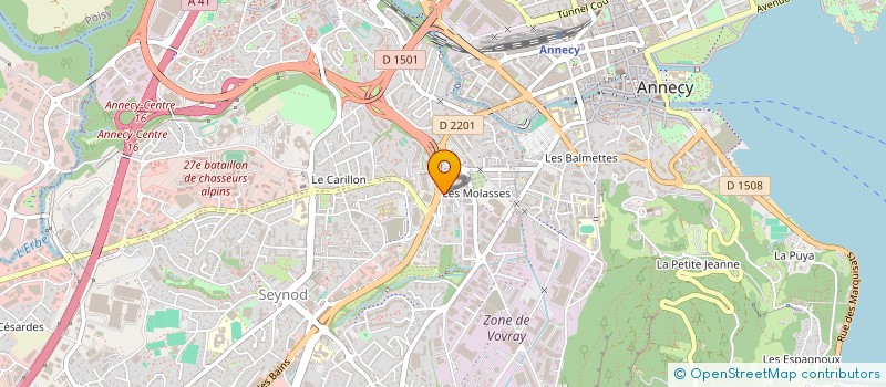 localisation de l'entreprise LA CARTABLERIE à ANNECY