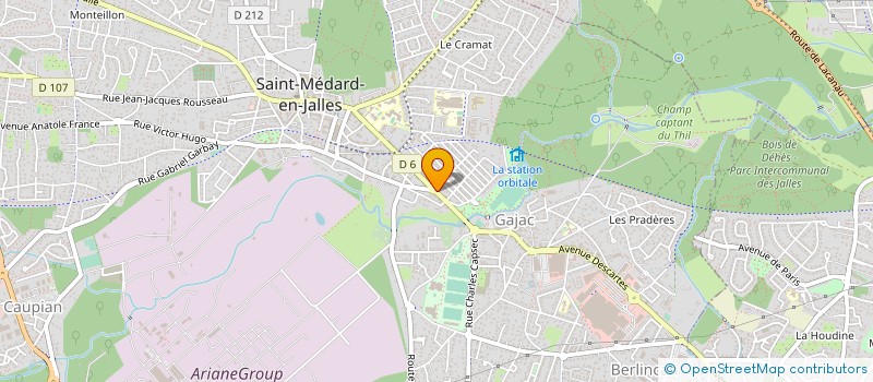 localisation de l'entreprise LA CARTE A PAINS  SAINT-MEDARD-EN-JALLES