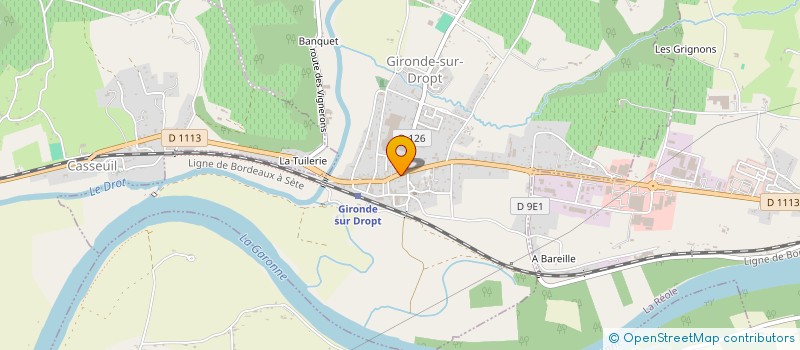 localisation de l'entreprise LA CARTE BLANCHE 79  GIRONDE-SUR-DROPT