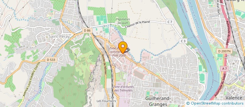 localisation de l'entreprise LA CARTE IMMOBILIERE  SAINT-PERAY