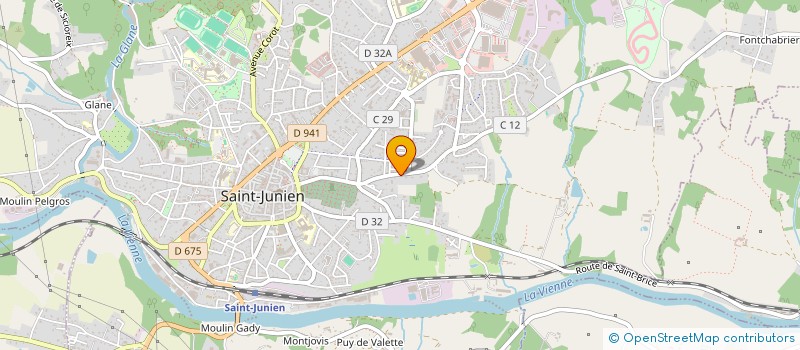 localisation de l'entreprise LA CARTOUCHE LIMOUSINE  SAINT-JUNIEN