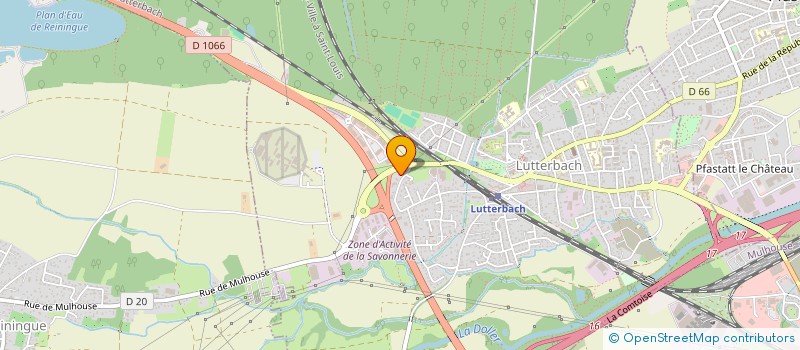 localisation de l'entreprise LA CAS'O TISSUS  LUTTERBACH