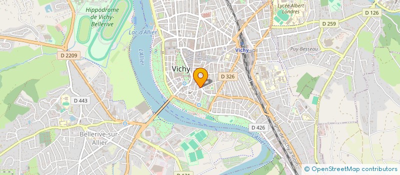 localisation de l'entreprise LA CASA à VICHY