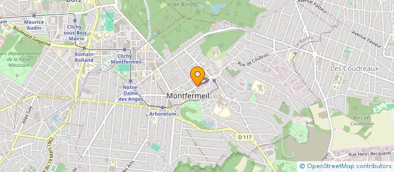 localisation de l'entreprise LA CASA à MONTFERMEIL