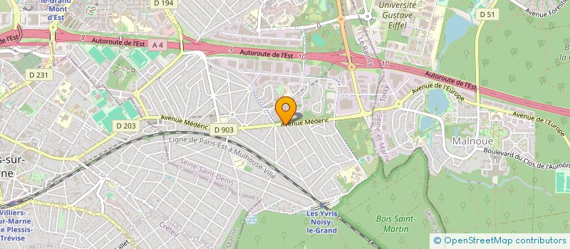 localisation de l'entreprise LA CASA  NOISY-LE-GRAND