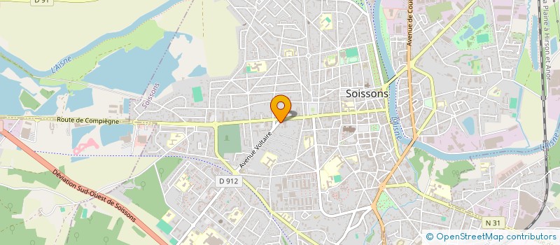 localisation de l'entreprise LA CASA à SOISSONS