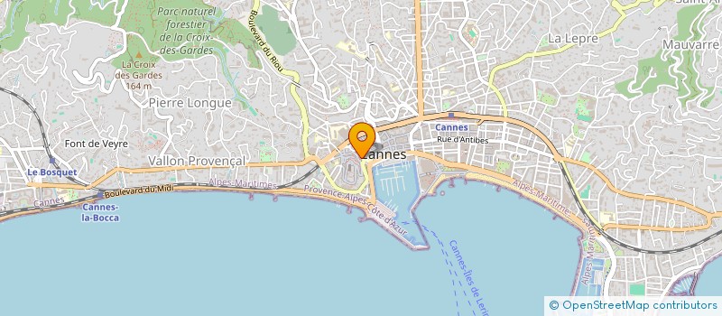 localisation de l'entreprise LA CASA D'ITALIA à CANNES