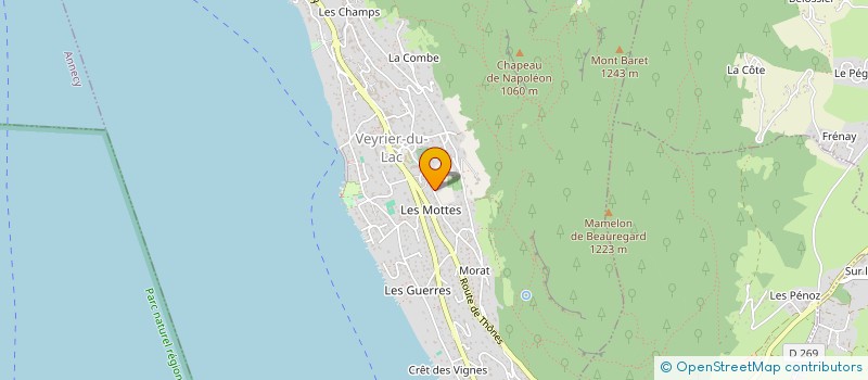 localisation de l'entreprise LA CASA DE ANNA  VEYRIER-DU-LAC