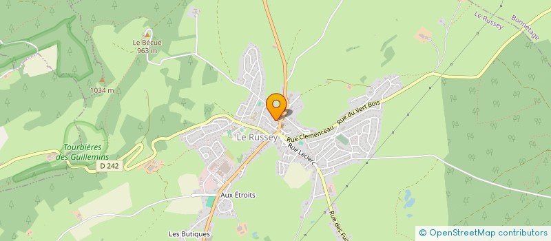 localisation de l'entreprise LA CASA DE JULIEN  LE RUSSEY