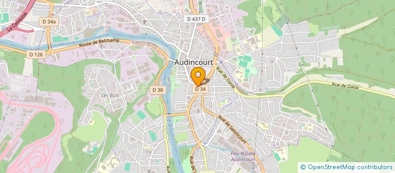 localisation de l'entreprise LA CASA DE LA CERAMICA  AUDINCOURT