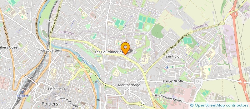 localisation de l'entreprise LA CASA DE LA CULTURE à POITIERS