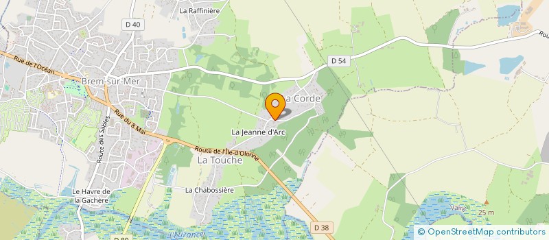 localisation de l'entreprise LA CASA DE LA MAMA à BREM-SUR-MER