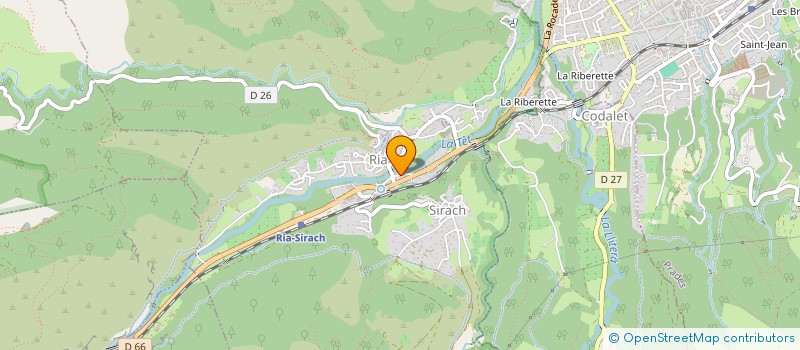 localisation de l'entreprise LA CASA DE MOLITG  MOLITG-LES-BAINS