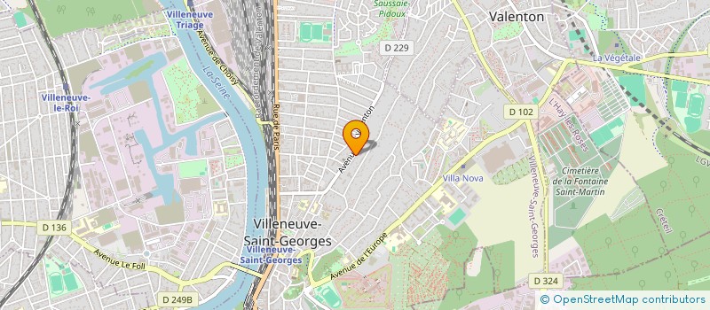 localisation de l'entreprise LA CASA DEI SETTE NANI PERE ET FILS à VILLENEUVE-SAINT-GEORGES