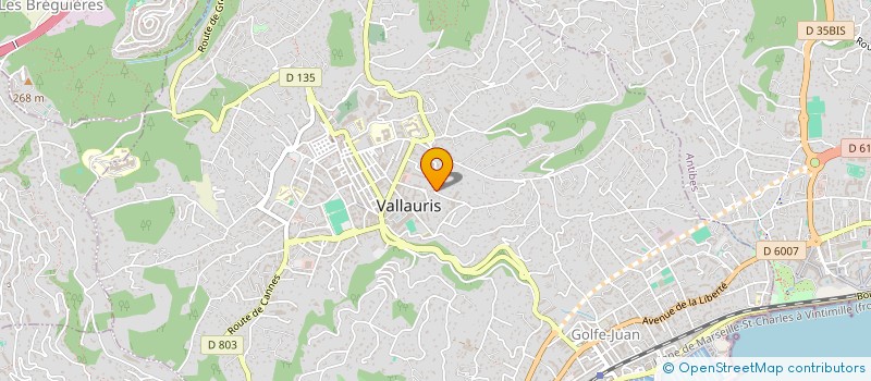 localisation de l'entreprise LA CASA DEL MAME à VALLAURIS