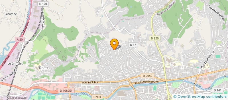 localisation de l'entreprise LA CASA DEL PN  BRIVE-LA-GAILLARDE