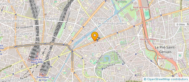 localisation de l'entreprise LA CASA DEL POLLO 19  PARIS