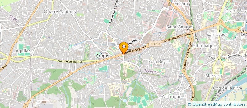 localisation de l'entreprise LA CASA DELLA PIZZA  ANGLET