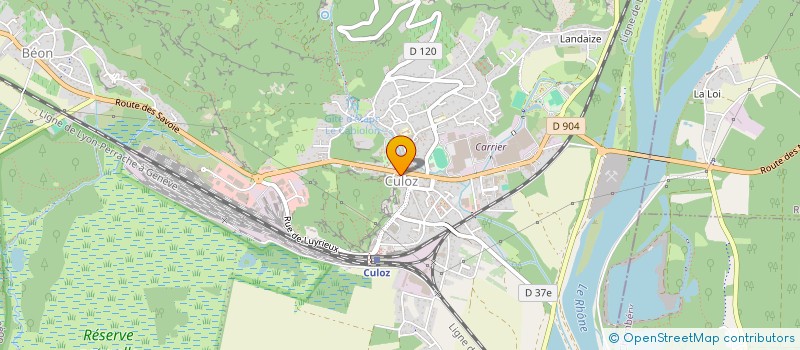 localisation de l'entreprise LA CASA DELLA PIZZA  CULOZ-BEON