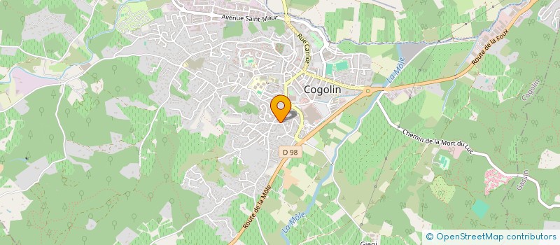 localisation de l'entreprise LA CASA DES BICHES  COGOLIN