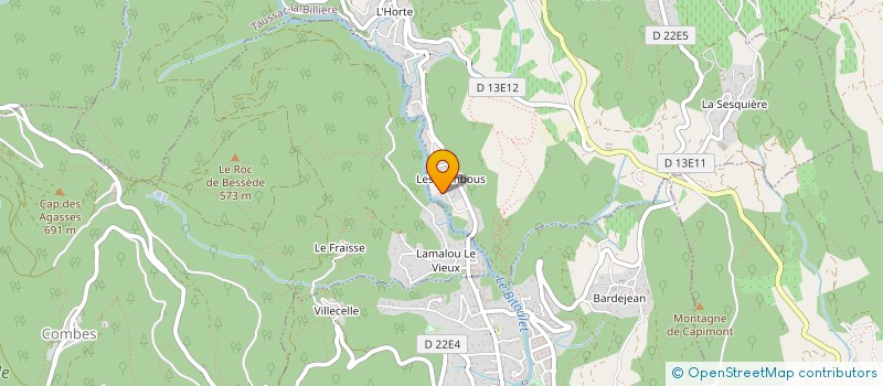 localisation de l'entreprise LA CASA DES CASTEL  TAUSSAC-LA-BILLIERE