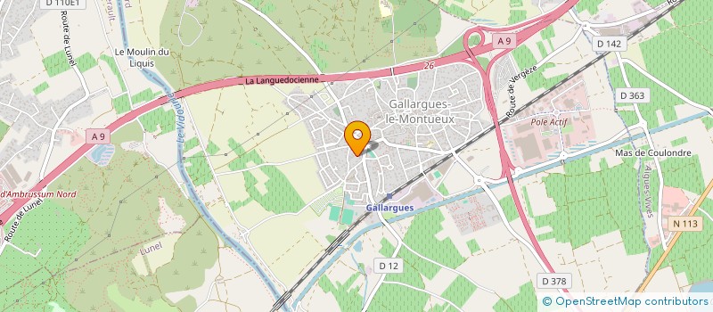 localisation de l'entreprise LA CASA DES MINI POUCES à GALLARGUES-LE-MONTUEUX