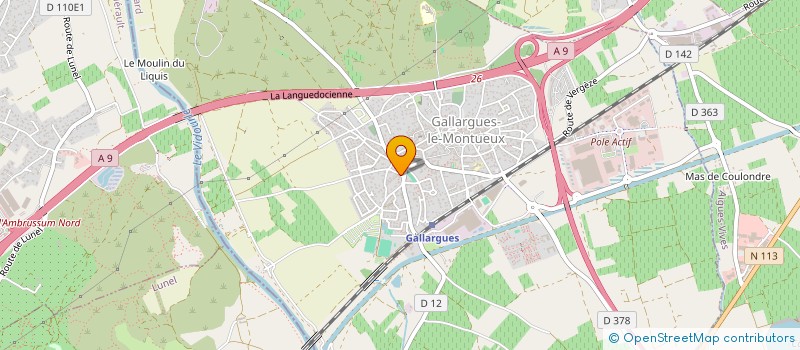 localisation de l'entreprise LA CASA DES MINI POUCES à GALLARGUES-LE-MONTUEUX