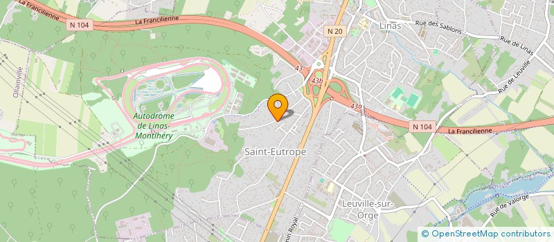 localisation de l'entreprise LA CASA DES NINOUS à LINAS