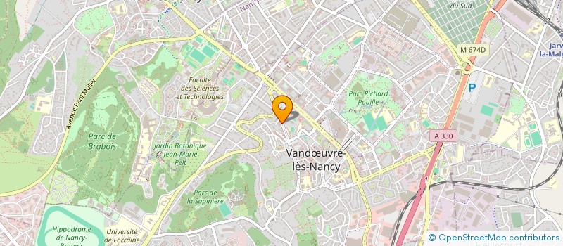 localisation de l'entreprise LA CASA DES NOUNOUS  VANDUVRE-LES-NANCY