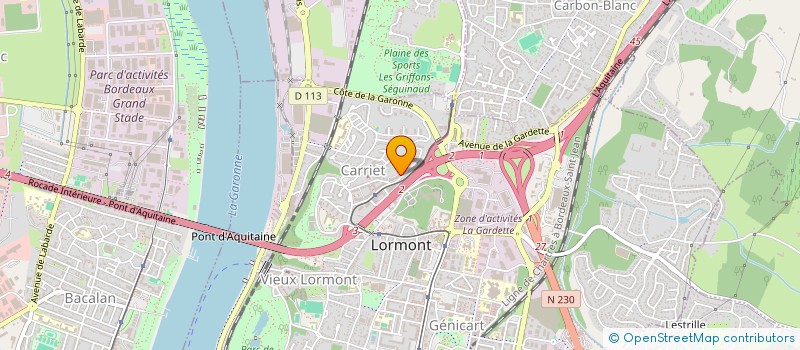 localisation de l'entreprise LA CASA DES PLAISIRS ASSO - LCDP ASSO  LORMONT