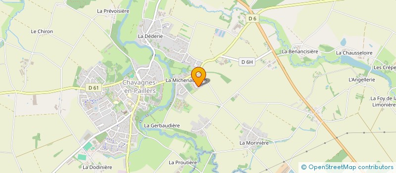 localisation de l'entreprise LA CASA DES POTO'S  CHAVAGNES-EN-PAILLERS