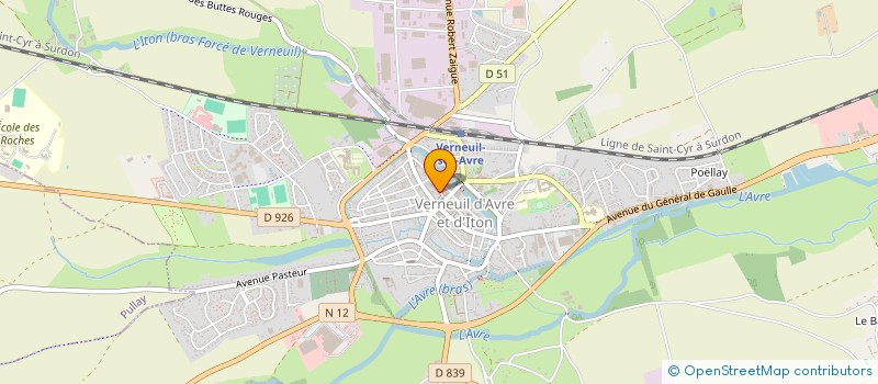 localisation de l'entreprise LA CASA DI LORENZO  VERNEUIL D'AVRE ET D'ITON