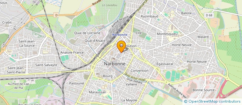 localisation de l'entreprise LA CASA DI PASTA  NARBONNE