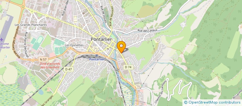 localisation de l'entreprise LA CASA DOLCE  PONTARLIER