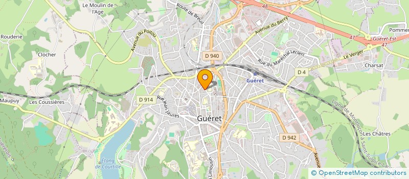 localisation de l'entreprise LA CASA DU PERMIS à GUERET